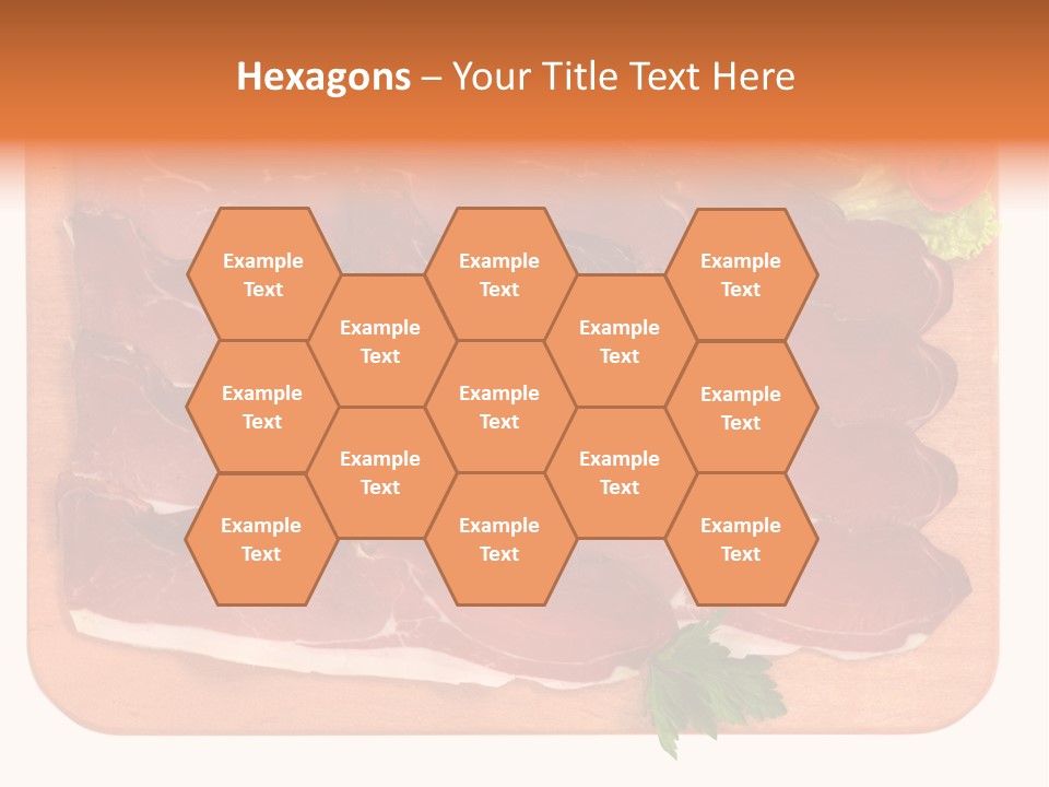 Trancio Cena Ingrediente PowerPoint Template