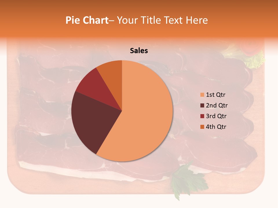 Trancio Cena Ingrediente PowerPoint Template