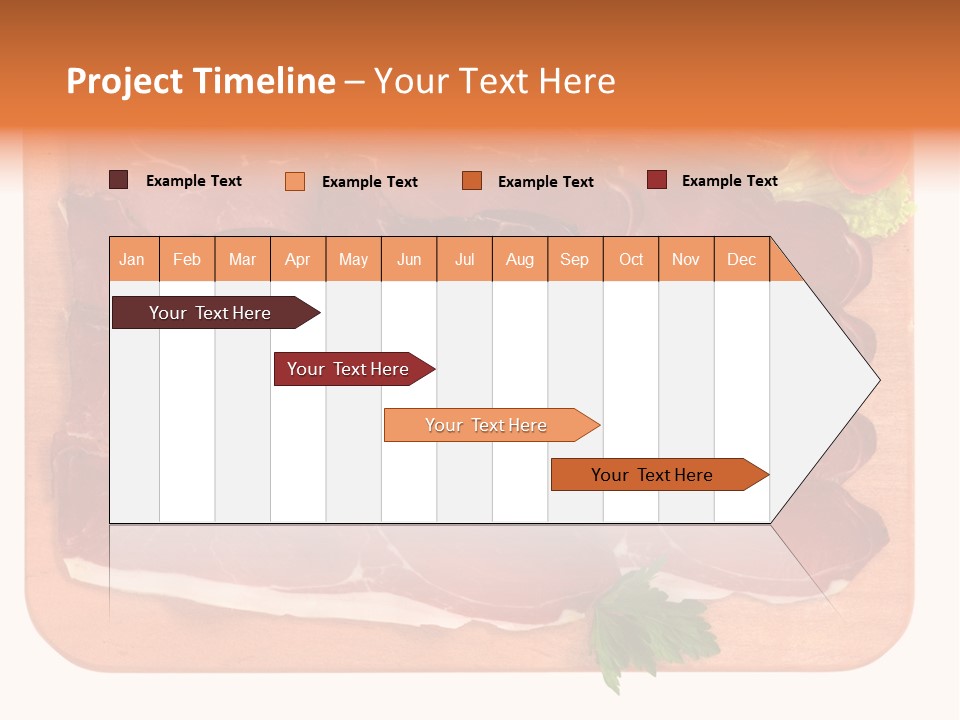 Trancio Cena Ingrediente PowerPoint Template