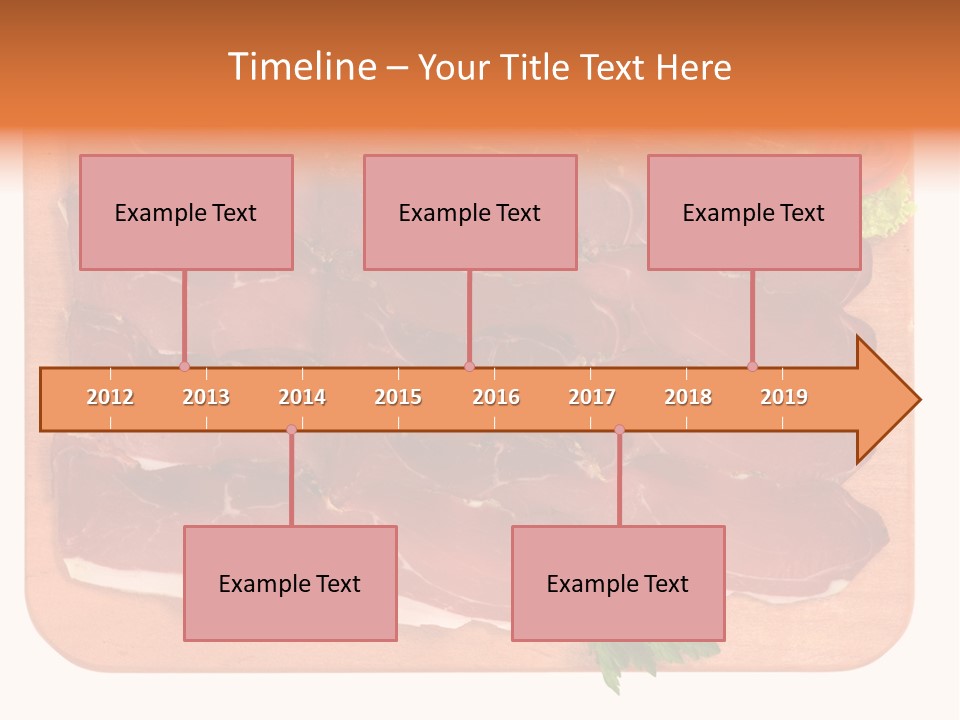 Trancio Cena Ingrediente PowerPoint Template