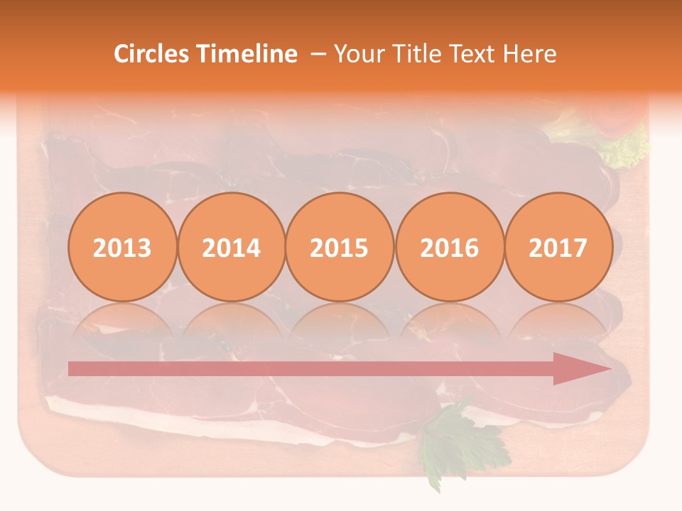 Trancio Cena Ingrediente PowerPoint Template