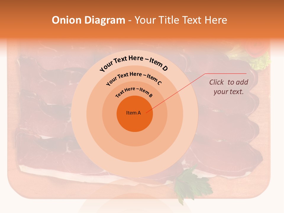 Trancio Cena Ingrediente PowerPoint Template