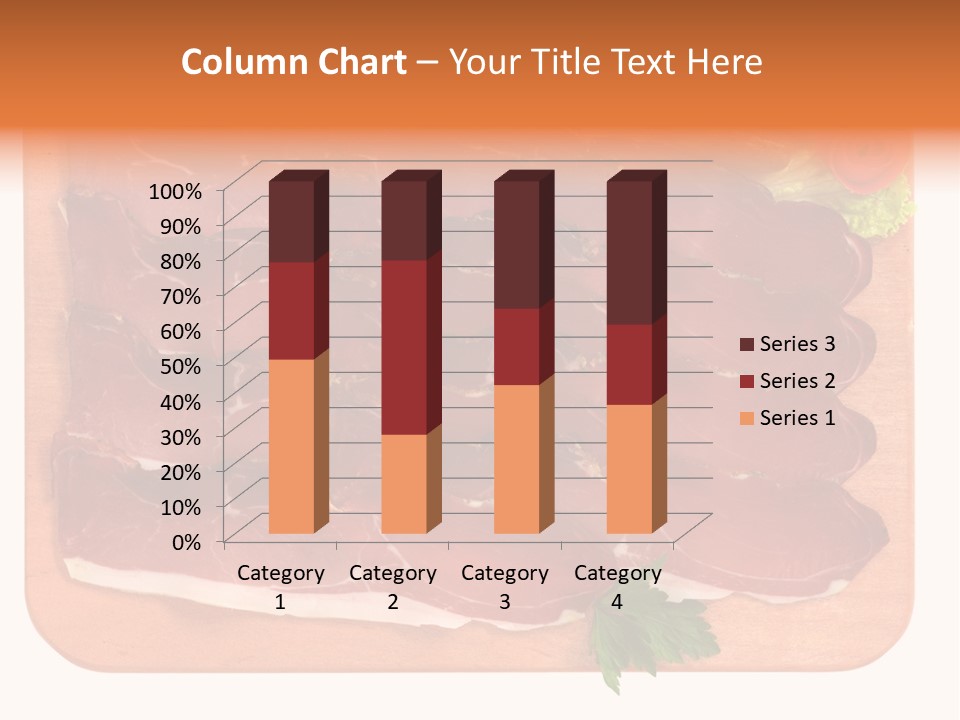 Trancio Cena Ingrediente PowerPoint Template