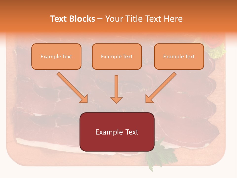 Trancio Cena Ingrediente PowerPoint Template