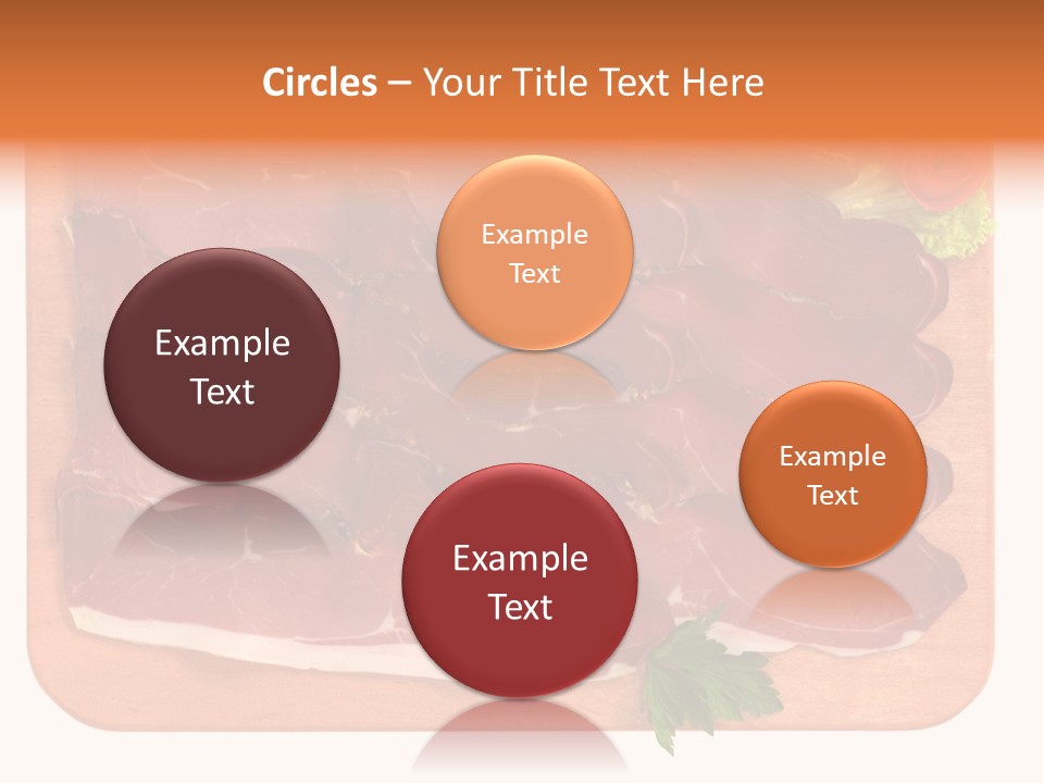 Trancio Cena Ingrediente PowerPoint Template