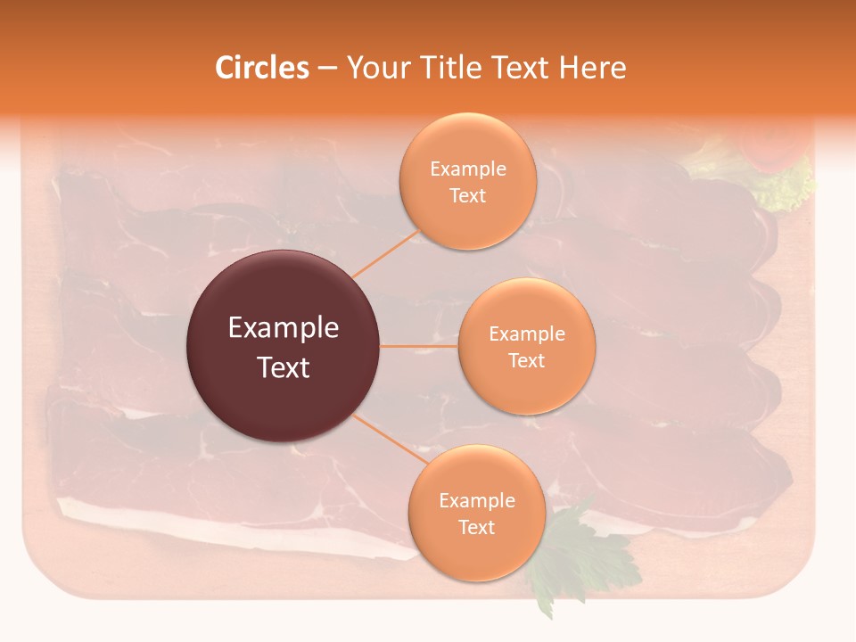 Trancio Cena Ingrediente PowerPoint Template