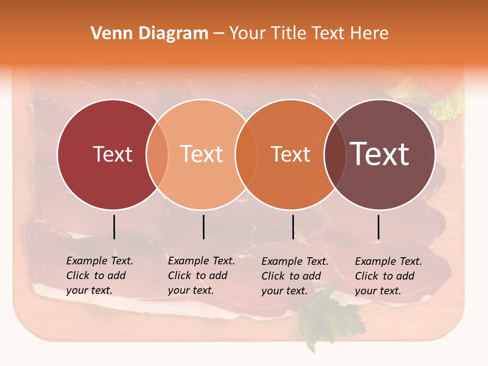 Trancio Cena Ingrediente PowerPoint Template