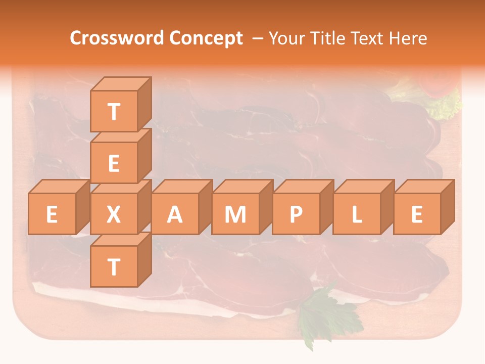 Trancio Cena Ingrediente PowerPoint Template