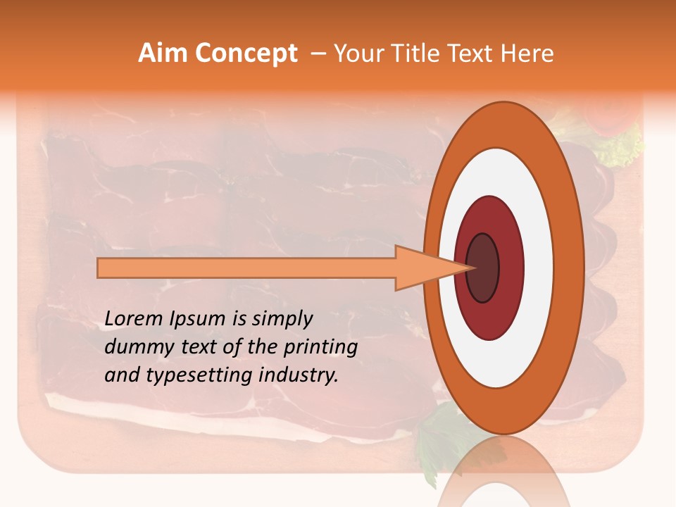 Trancio Cena Ingrediente PowerPoint Template