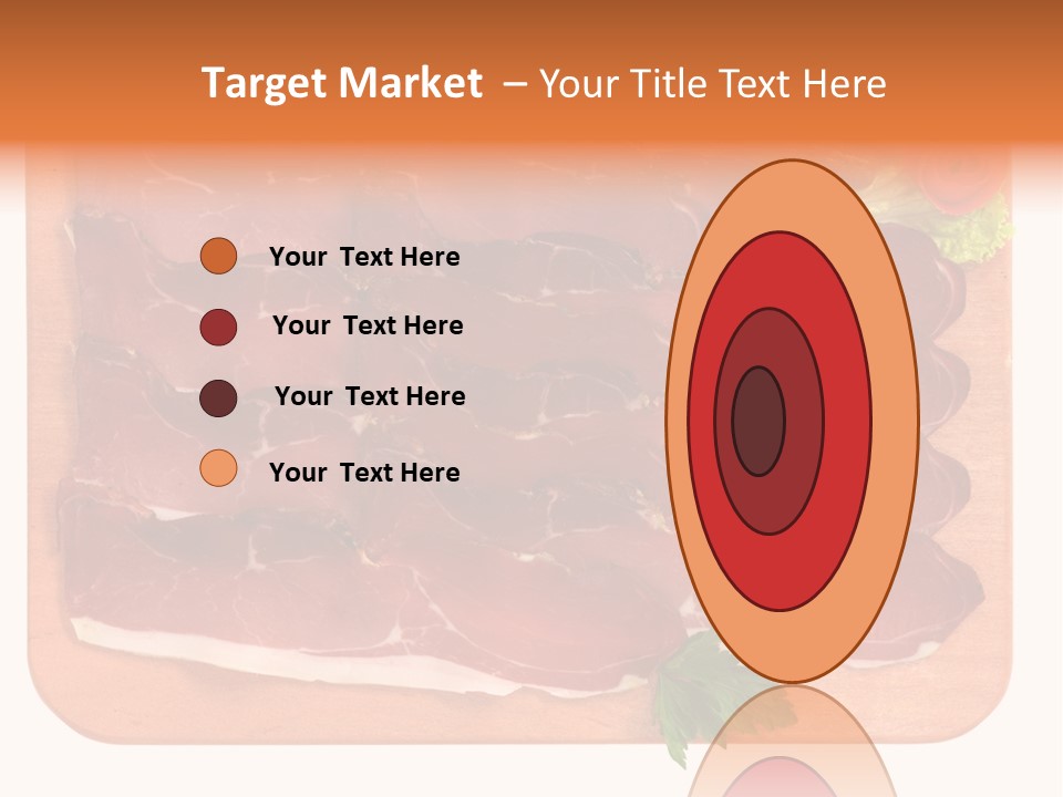 Trancio Cena Ingrediente PowerPoint Template