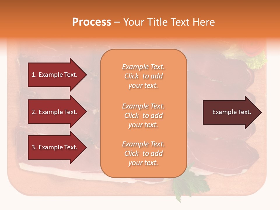 Trancio Cena Ingrediente PowerPoint Template