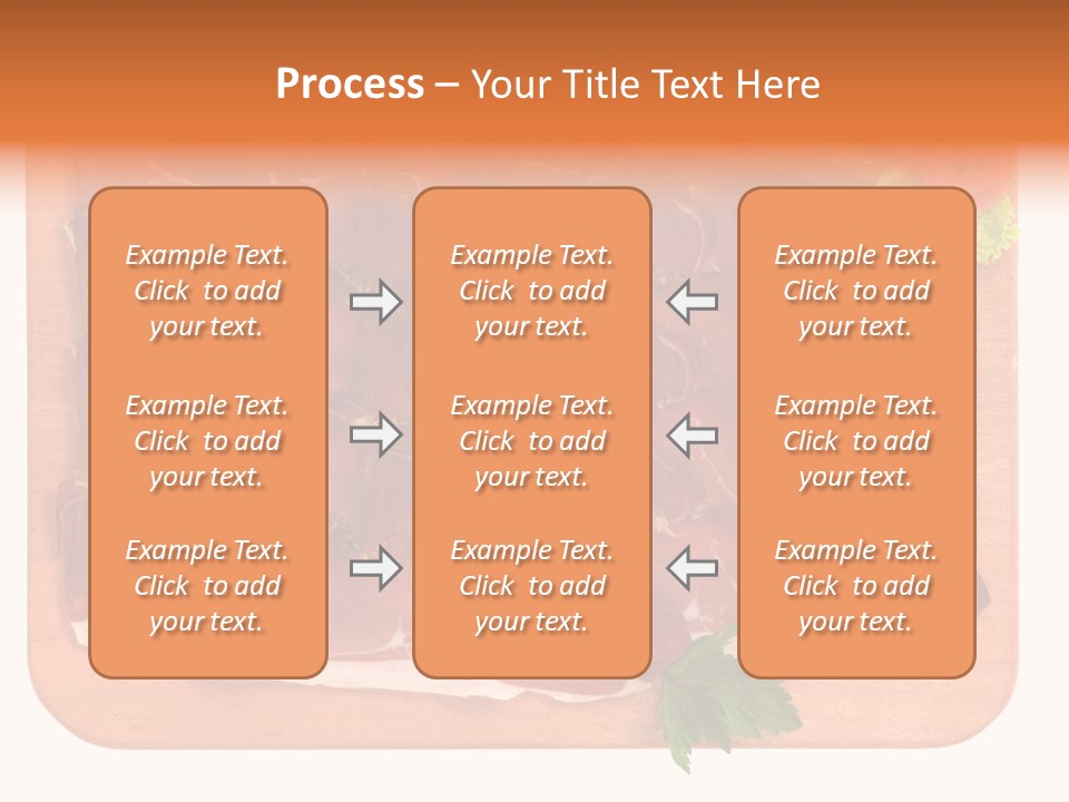 Trancio Cena Ingrediente PowerPoint Template