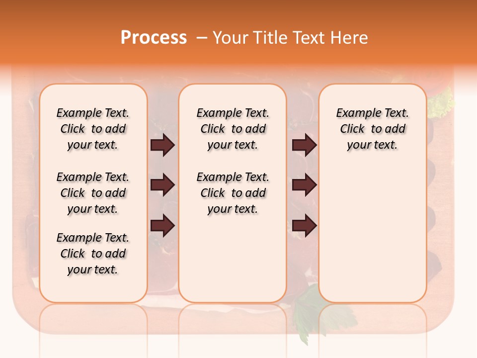 Trancio Cena Ingrediente PowerPoint Template