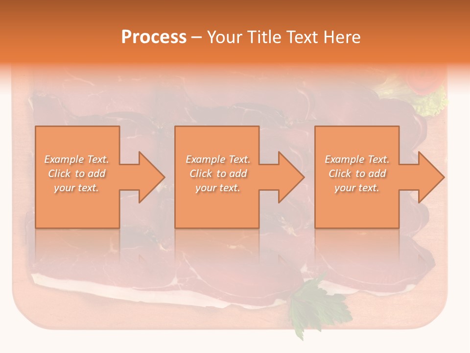 Trancio Cena Ingrediente PowerPoint Template