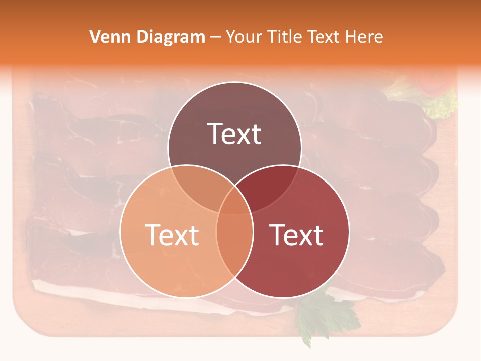 Trancio Cena Ingrediente PowerPoint Template