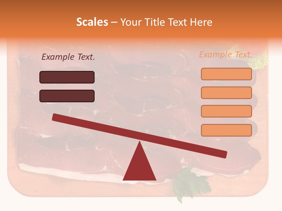 Trancio Cena Ingrediente PowerPoint Template