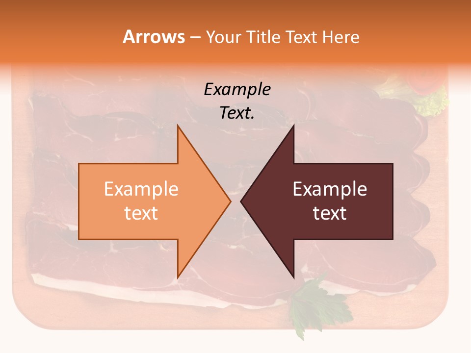Trancio Cena Ingrediente PowerPoint Template
