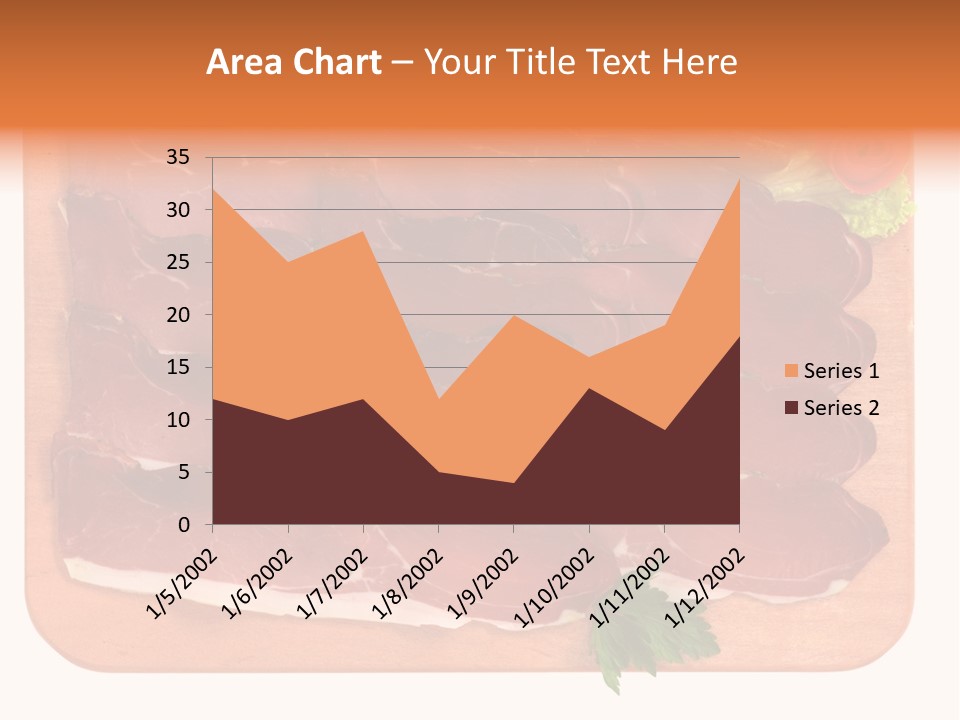 Trancio Cena Ingrediente PowerPoint Template