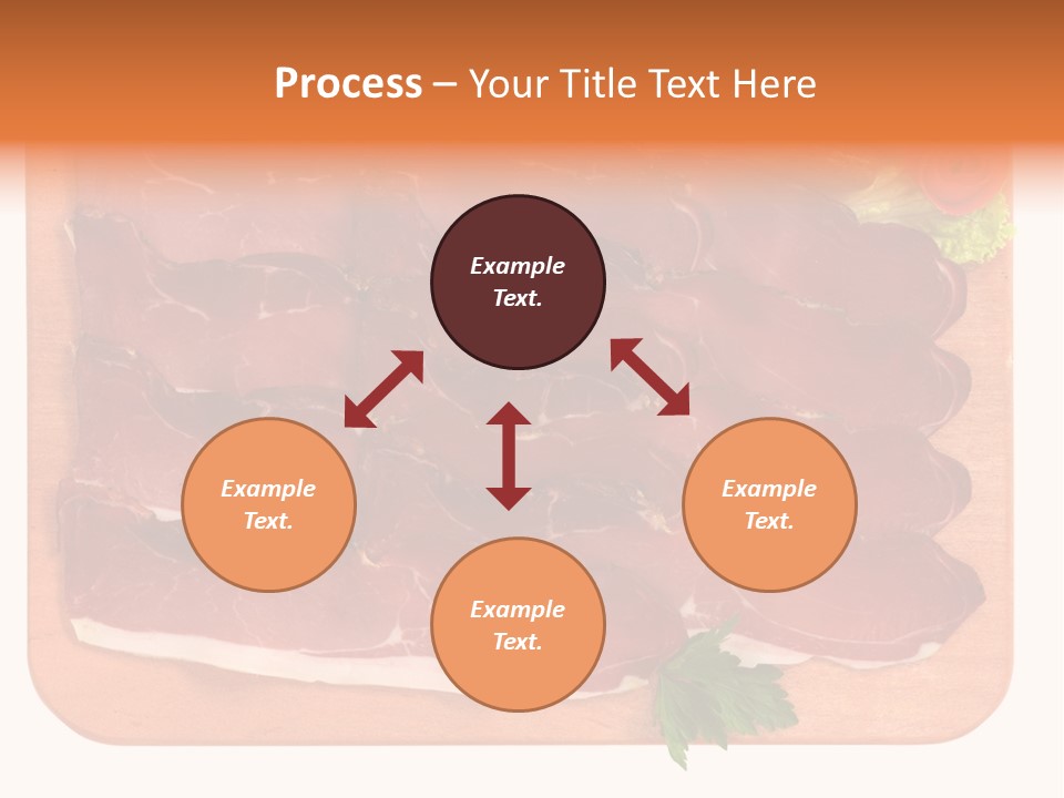 Trancio Cena Ingrediente PowerPoint Template