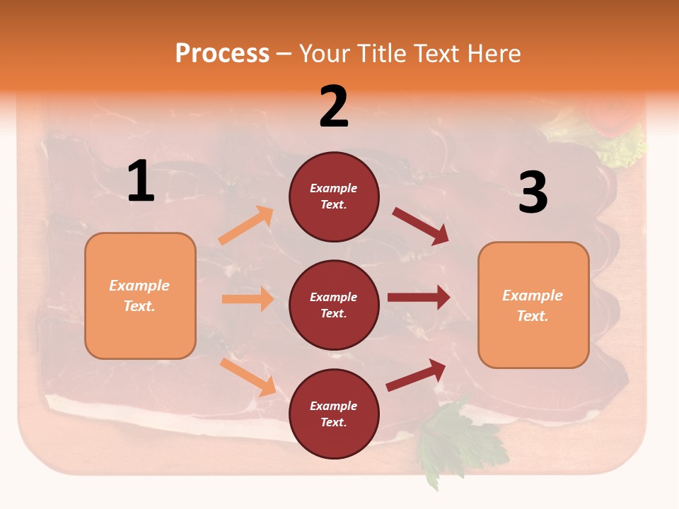 Trancio Cena Ingrediente PowerPoint Template