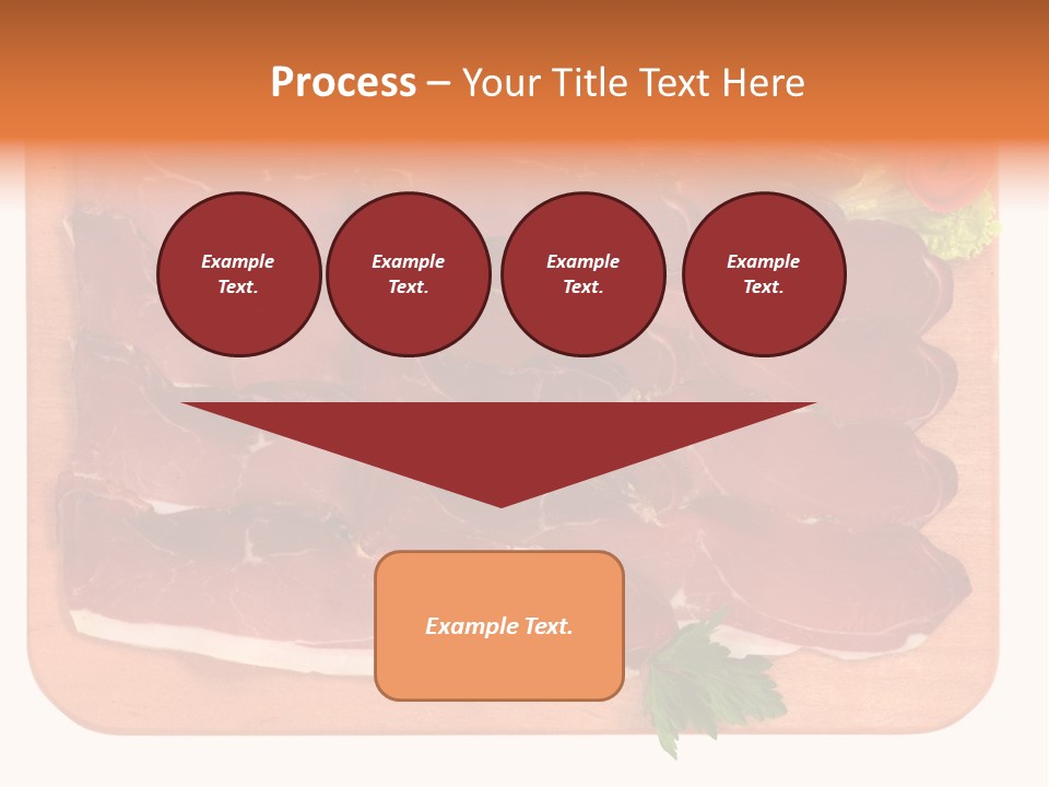 Trancio Cena Ingrediente PowerPoint Template