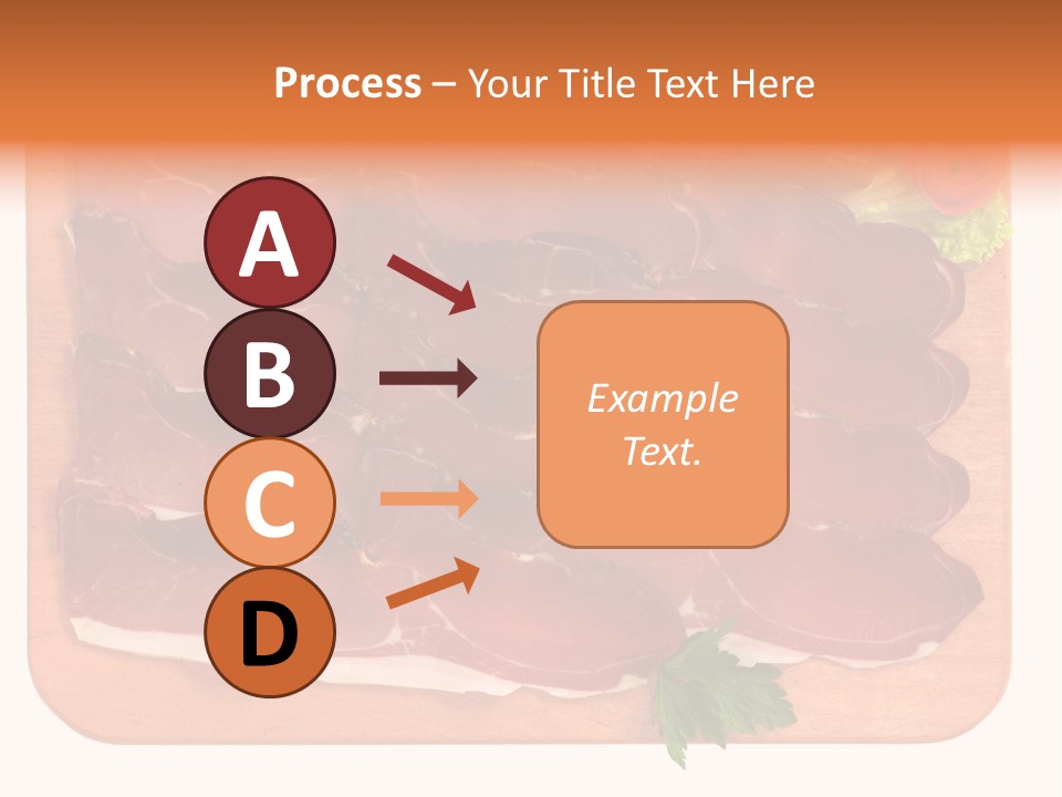 Trancio Cena Ingrediente PowerPoint Template