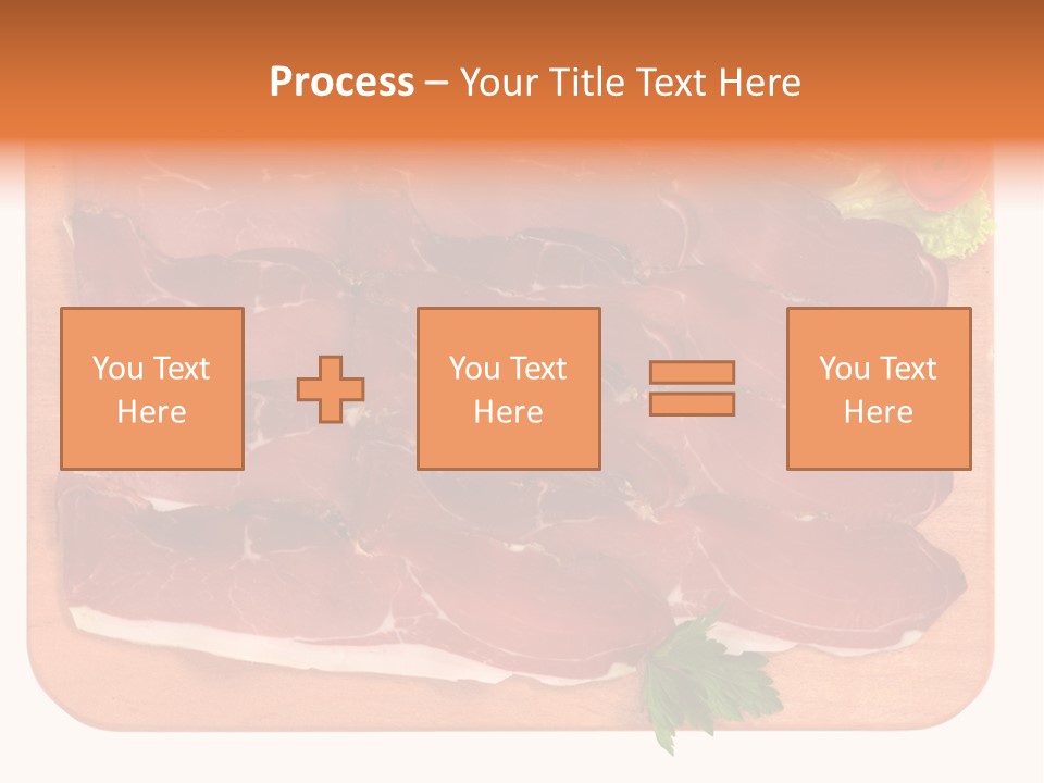 Trancio Cena Ingrediente PowerPoint Template