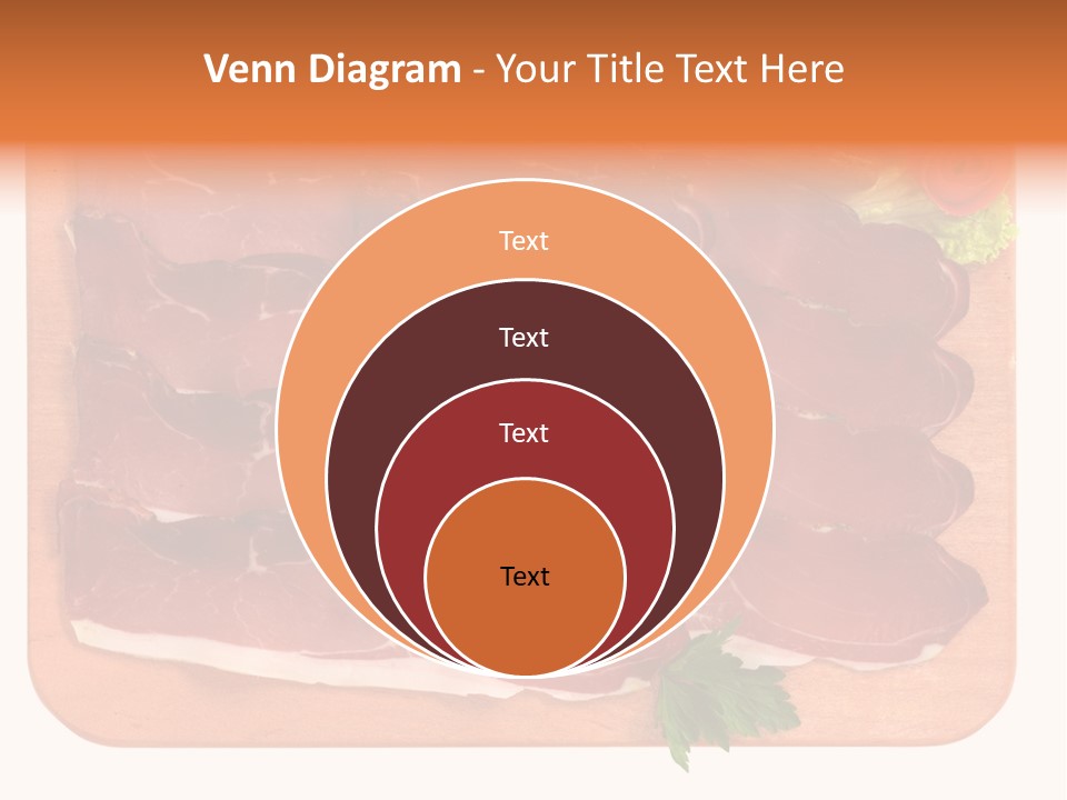 Trancio Cena Ingrediente PowerPoint Template