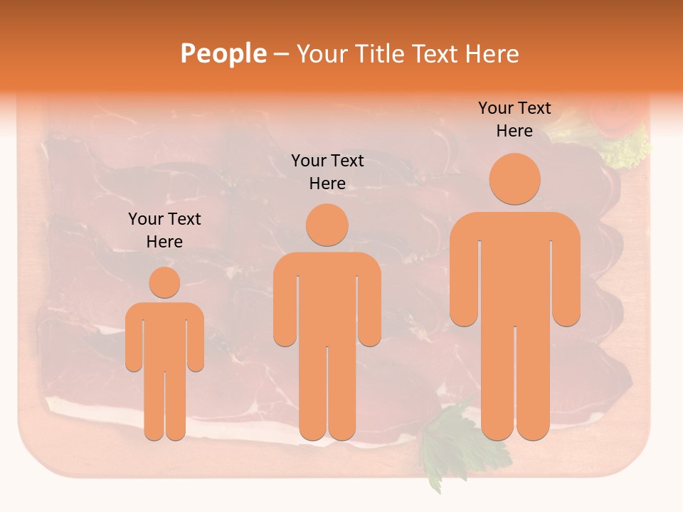 Trancio Cena Ingrediente PowerPoint Template