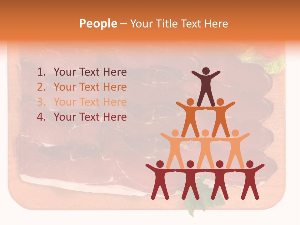 Trancio Cena Ingrediente PowerPoint Template