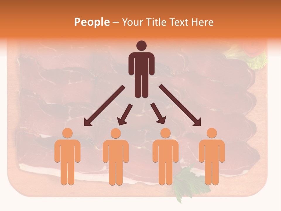 Trancio Cena Ingrediente PowerPoint Template