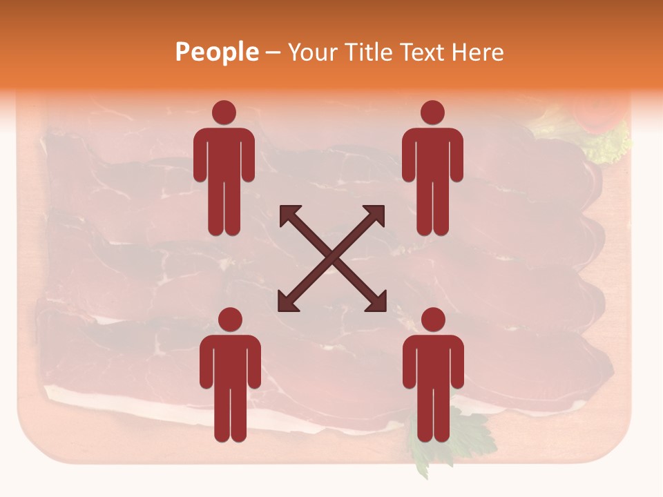 Trancio Cena Ingrediente PowerPoint Template