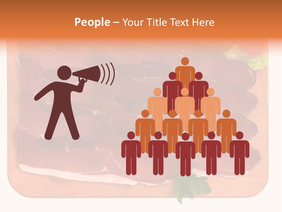 Trancio Cena Ingrediente PowerPoint Template