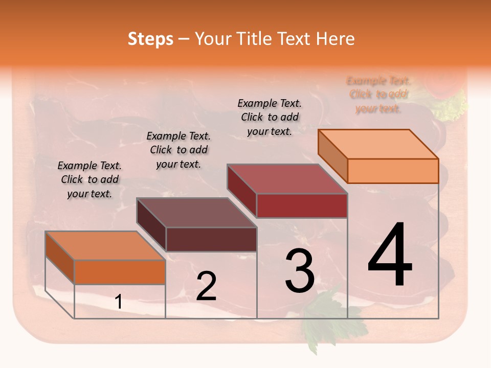 Trancio Cena Ingrediente PowerPoint Template