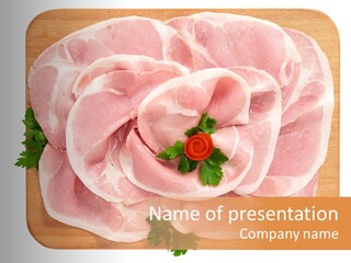 Freschezza Tagliere Rosa PowerPoint Template