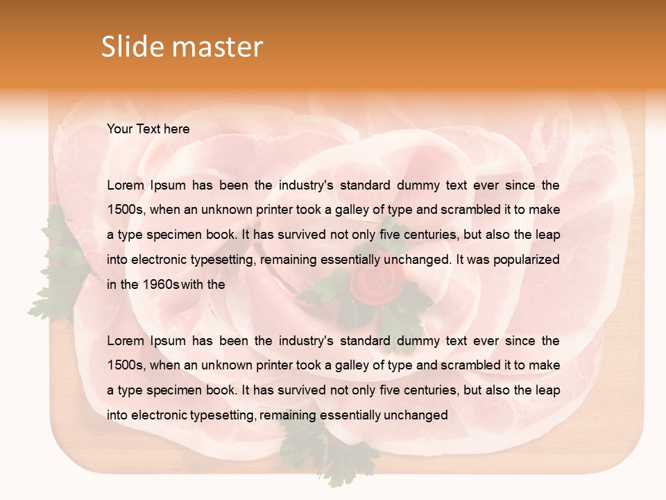 Freschezza Tagliere Rosa PowerPoint Template