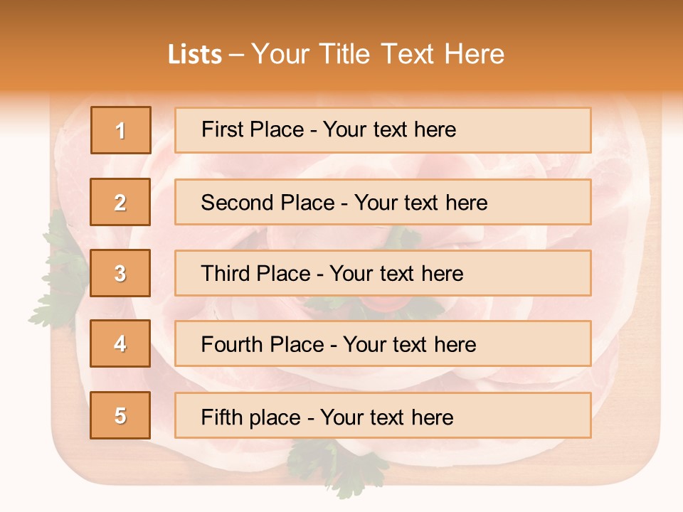 Freschezza Tagliere Rosa PowerPoint Template