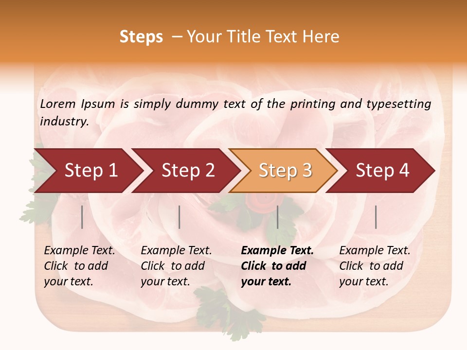Freschezza Tagliere Rosa PowerPoint Template