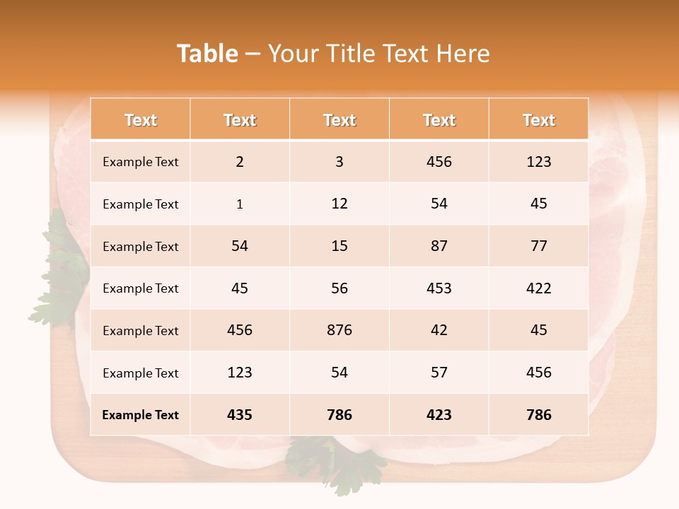 Freschezza Tagliere Rosa PowerPoint Template