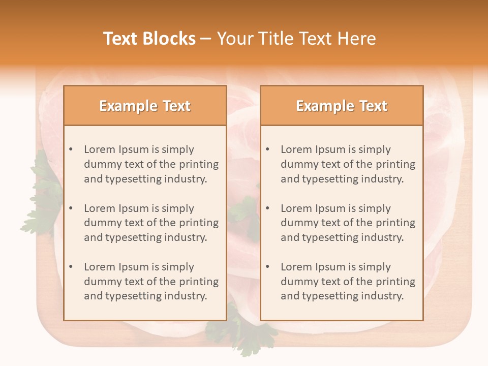 Freschezza Tagliere Rosa PowerPoint Template