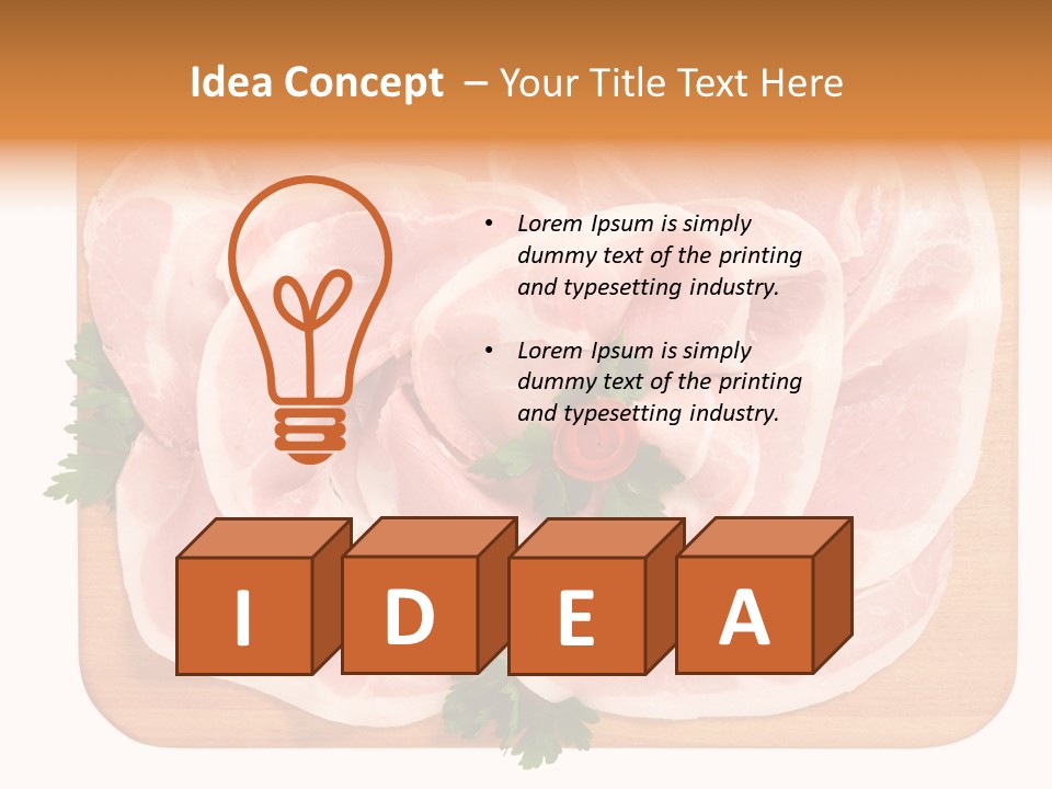 Freschezza Tagliere Rosa PowerPoint Template