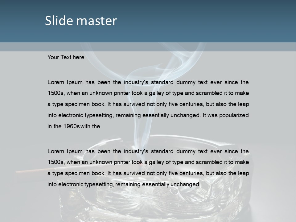 Blazing Habit Addiction PowerPoint Template