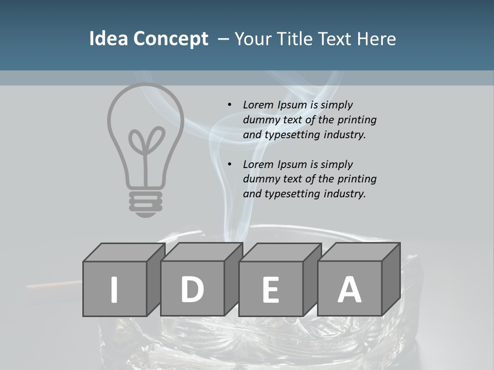 Blazing Habit Addiction PowerPoint Template