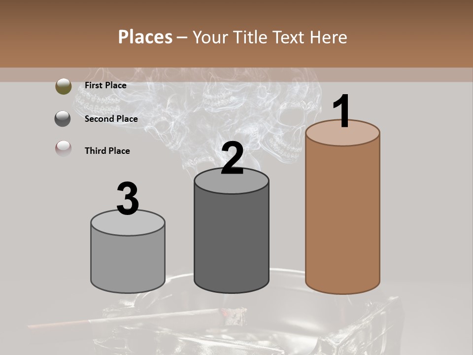Fume Black Background Fantasy PowerPoint Template