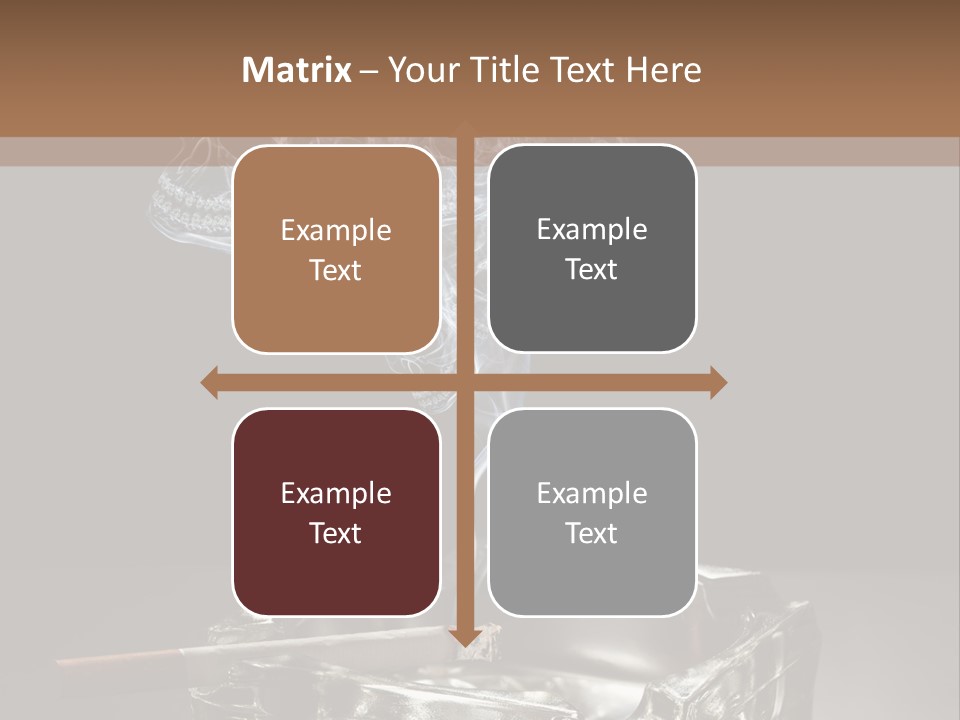 Fume Black Background Fantasy PowerPoint Template