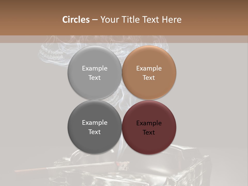 Fume Black Background Fantasy PowerPoint Template