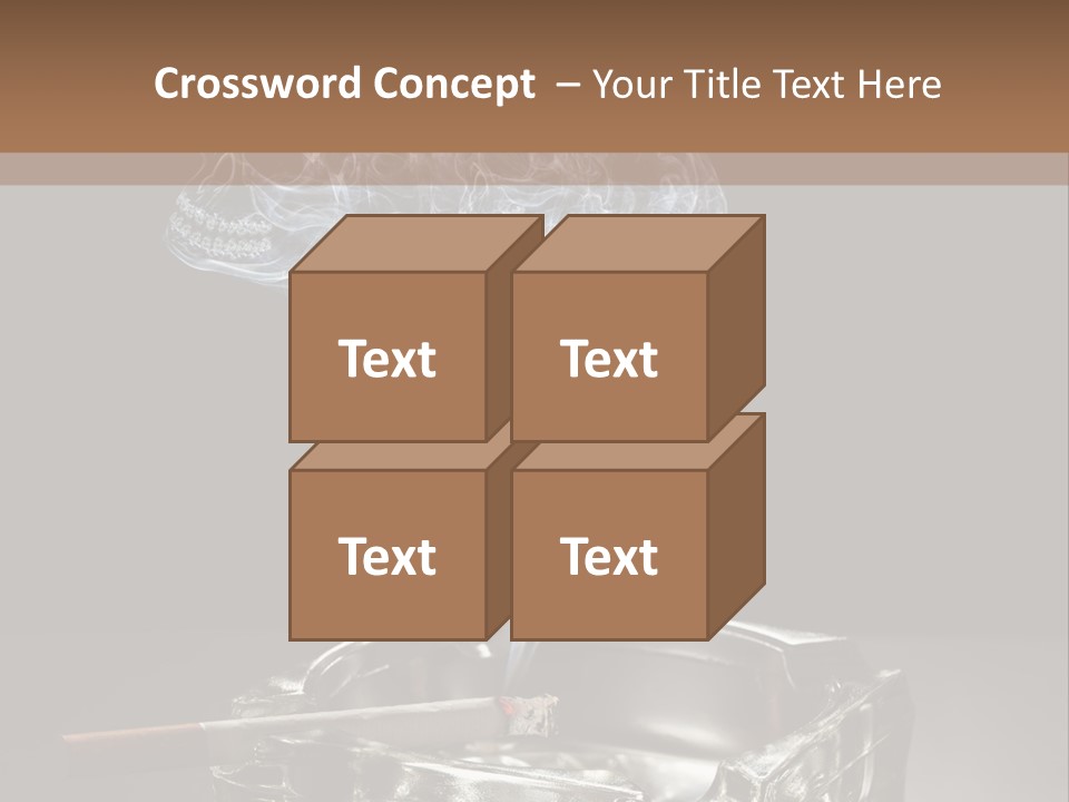 Fume Black Background Fantasy PowerPoint Template