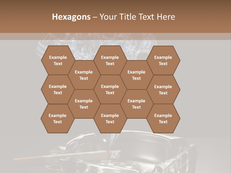 Fume Black Background Fantasy PowerPoint Template