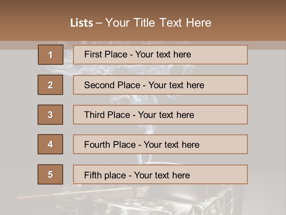 Fume Black Background Fantasy PowerPoint Template