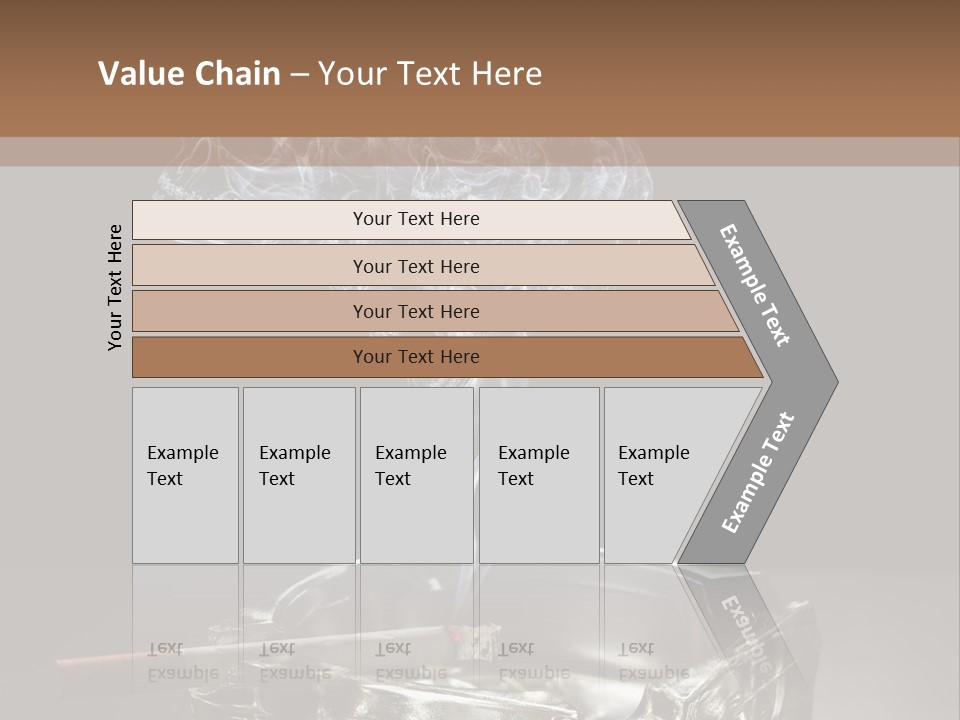 Fume Black Background Fantasy PowerPoint Template
